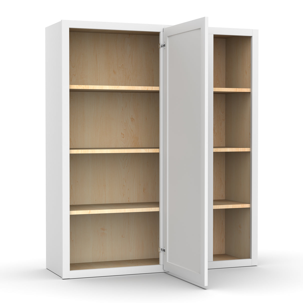 Liberty Shaker White - 36x42 Inch Wall Blind Corner Wall Cabinet - 36" Width x 42" Height x 12" Depth