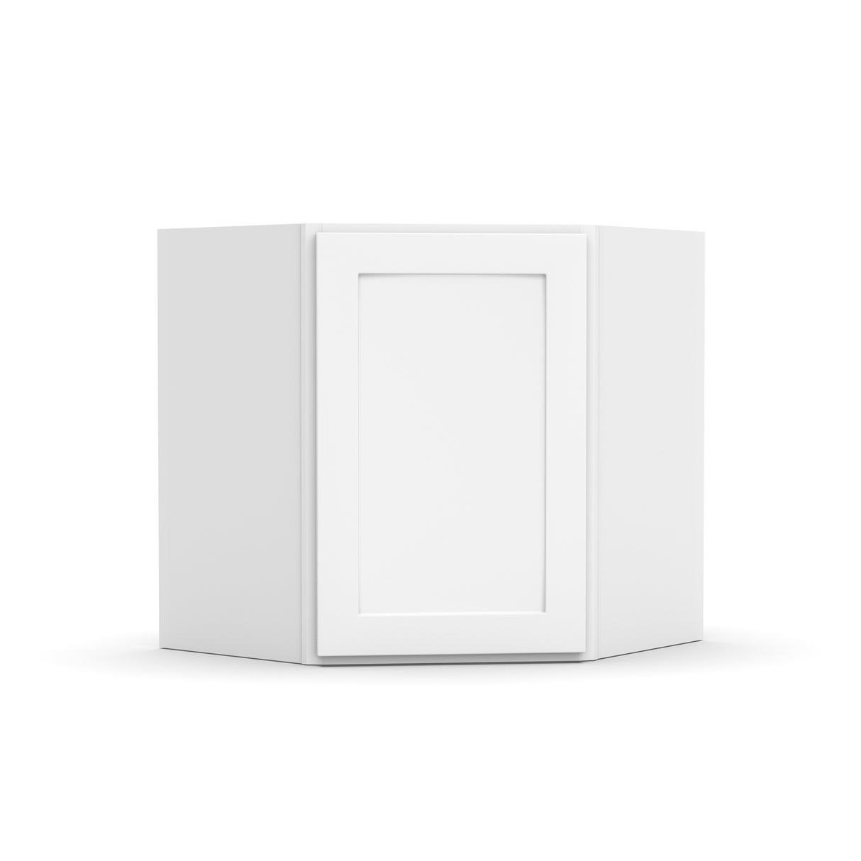 Liberty Shaker White - 24 Inch Diagonal Corner Wall Cabinet - 24" Width x 18" Height x 12" Depth