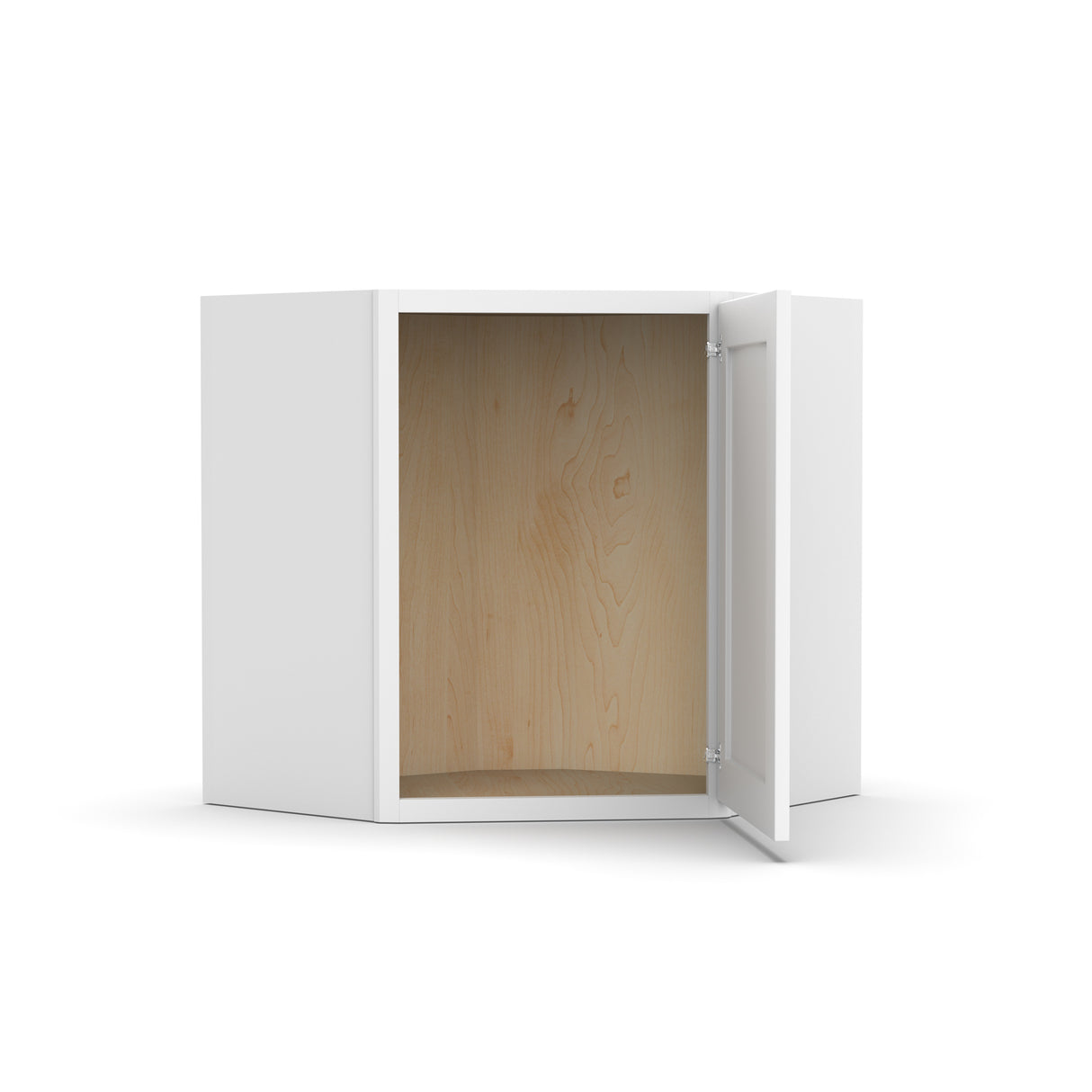 Liberty Shaker White - 24 Inch Diagonal Corner Wall Cabinet - 24" Width x 18" Height x 12" Depth