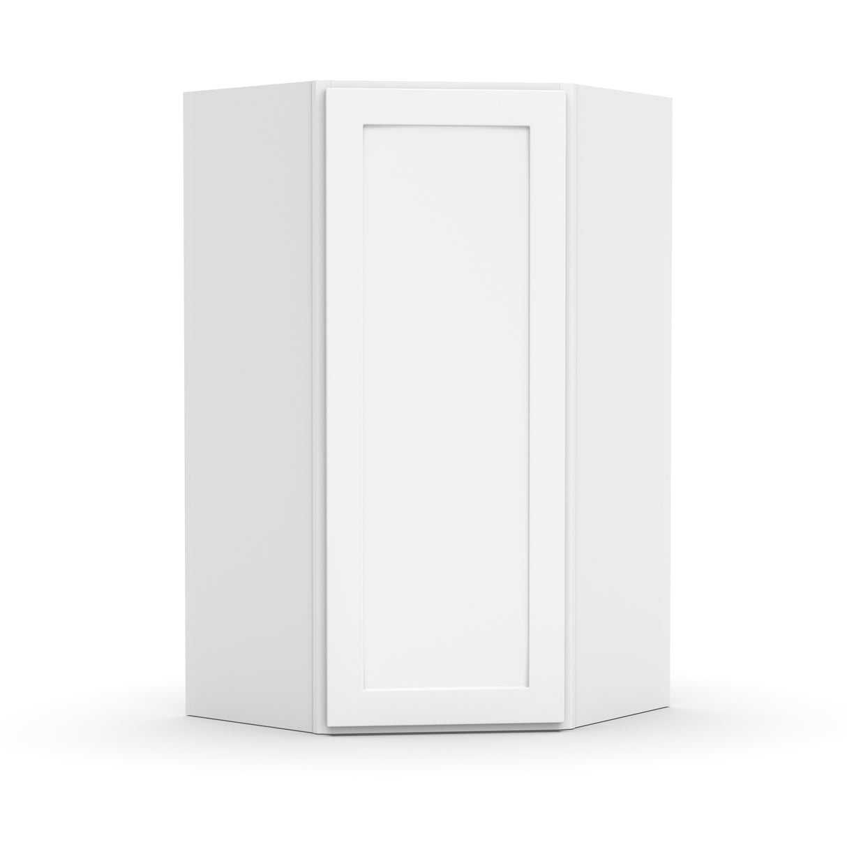 Liberty Shaker White - 24 Inch Diagonal Corner Wall Cabinet - 24" Width x 30" Height x 12" Depth