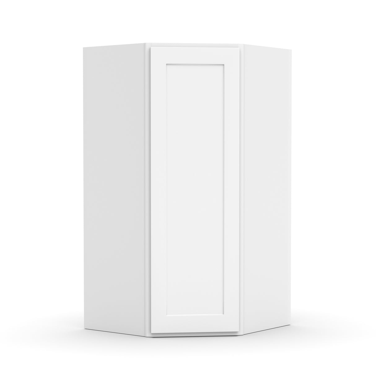 Liberty Shaker White - 27 Inch Diagonal Corner Wall Cabinet - 27" Width x 36" Height x 15" Depth