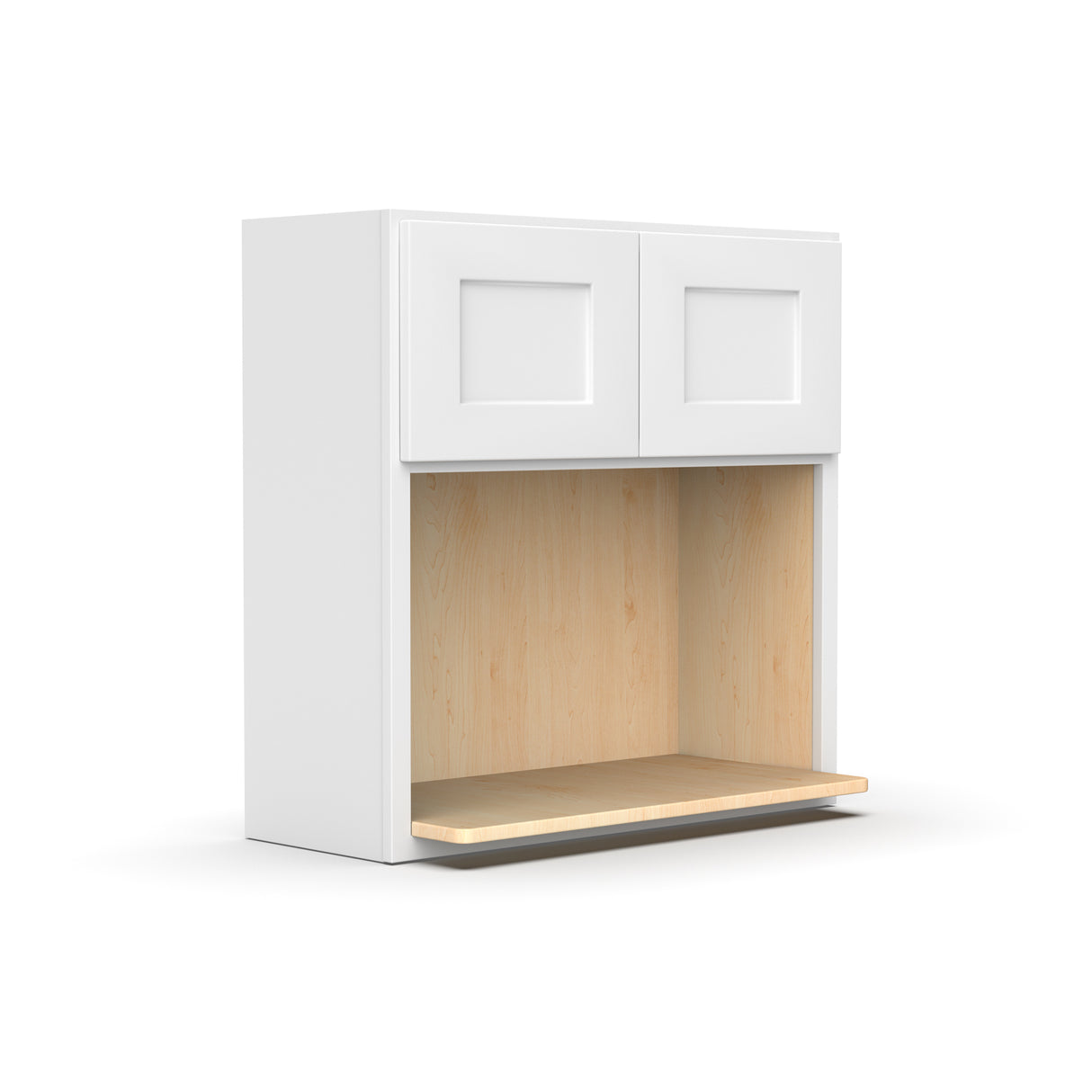 Liberty Shaker White - 30 Inch Wall Microwave Cabinets - 30" Width x 30" Height x 16.25" Depth