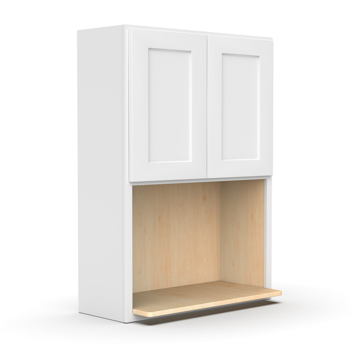 Liberty Shaker White - 42 Inch Wall Microwave Cabinets - 30" Width x 42" Height x 16.25" Depth