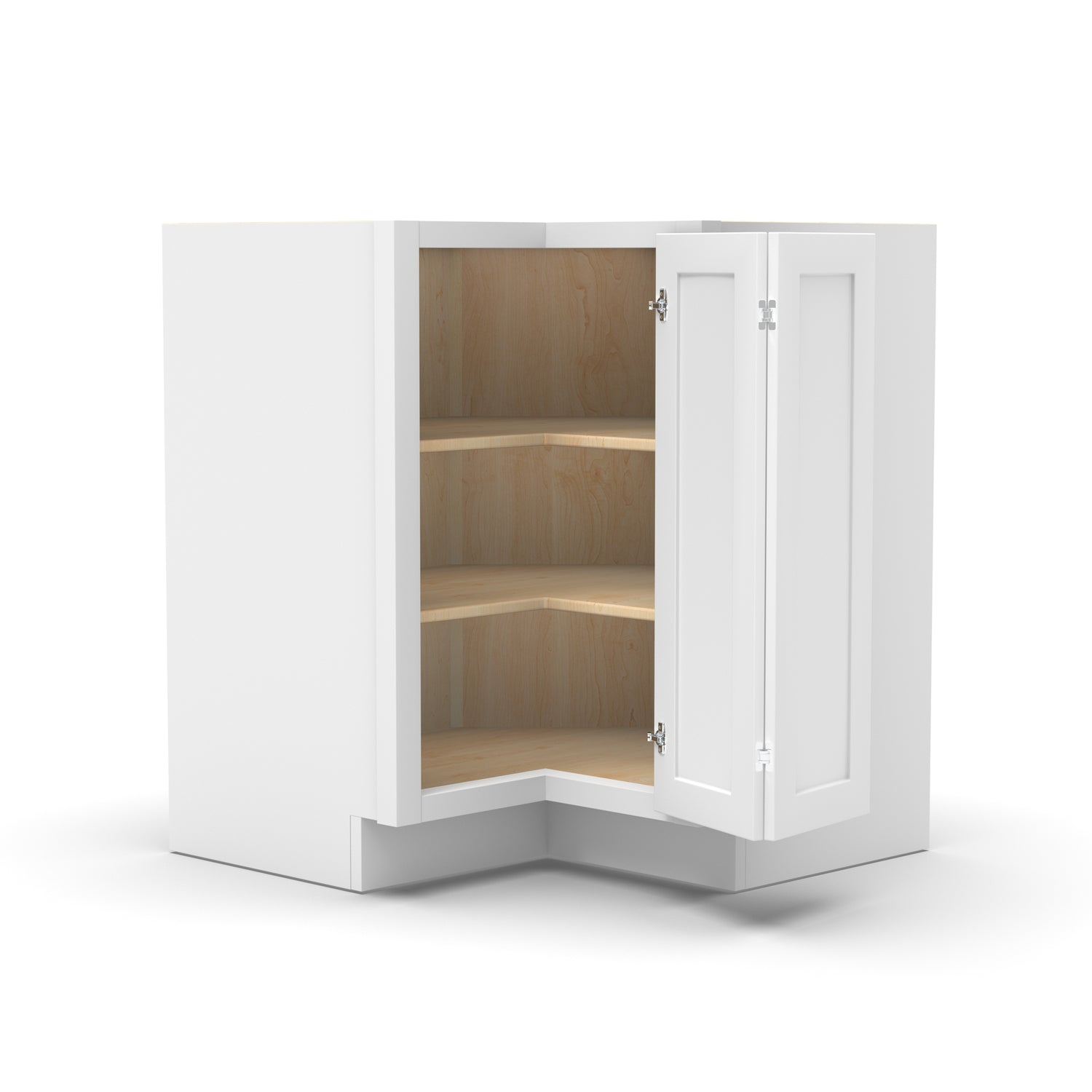 Liberty Shaker White - 42 Inch Wall Square Corner Wall Cabinet - 24" Width x 42" Height x 12" Depth