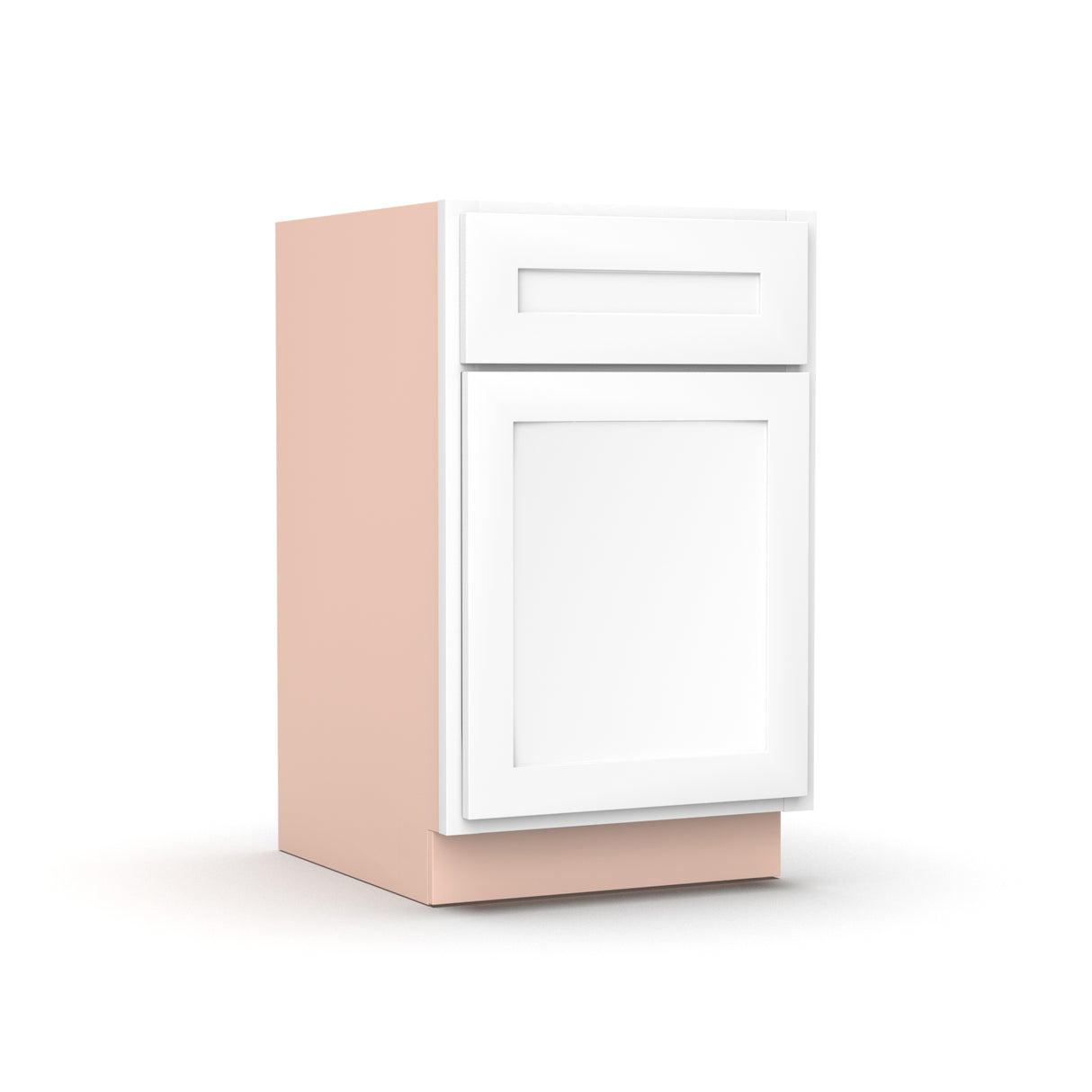 Liberty Shaker White - 18 Inch Waste Basket Base Cabinet - 18" Width x 34.5" Height x 24" Depth