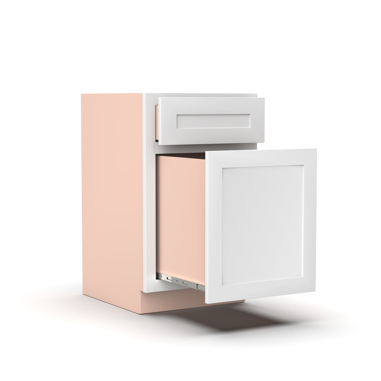 Liberty Shaker White - 18 Inch File Drawer Base Cabinet - 18" Width x 30" Height x 21" Depth