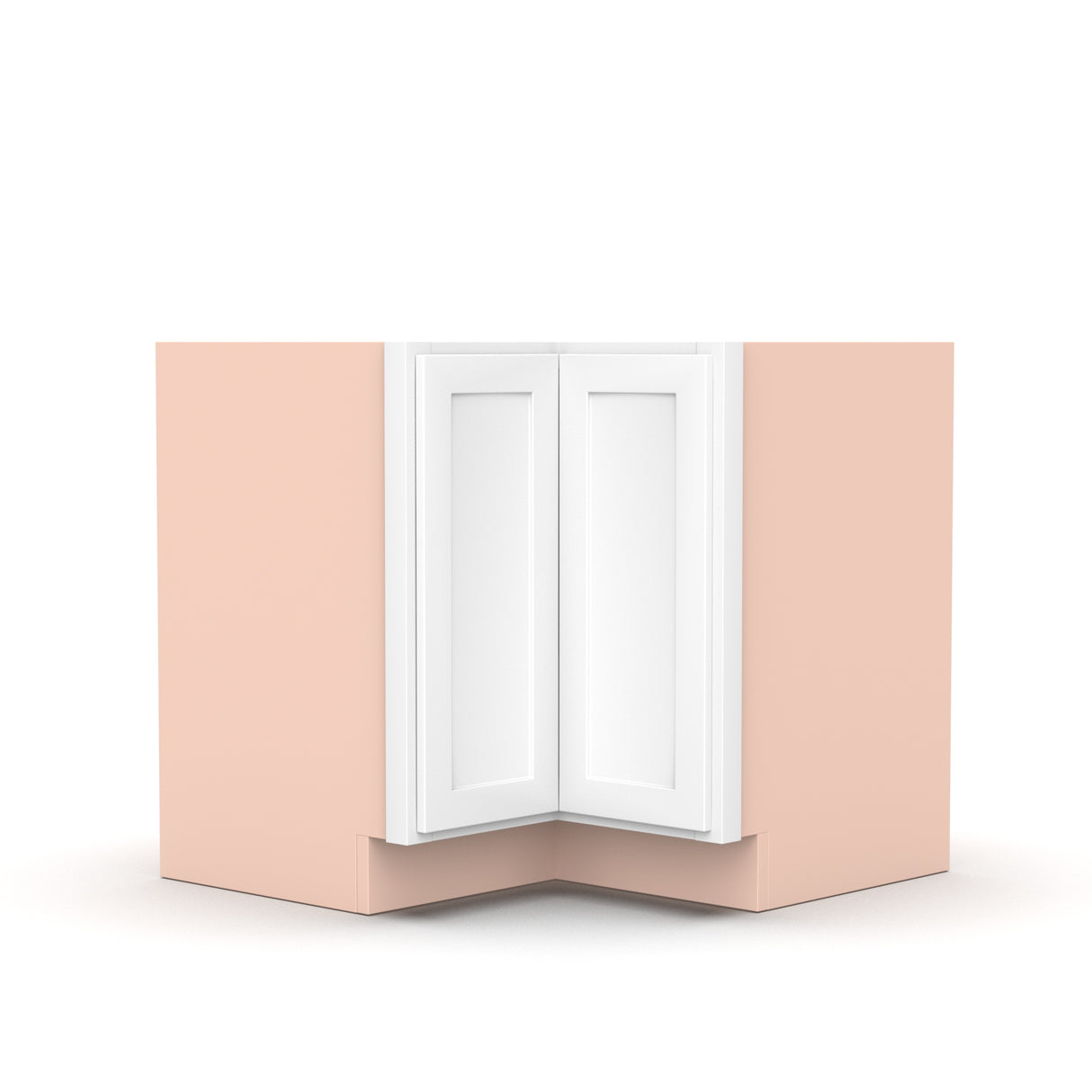 Liberty Shaker White - 33 Inch Lazy Susan Base Cabinet - 33" Width x 34.5" Height x 24" Depth