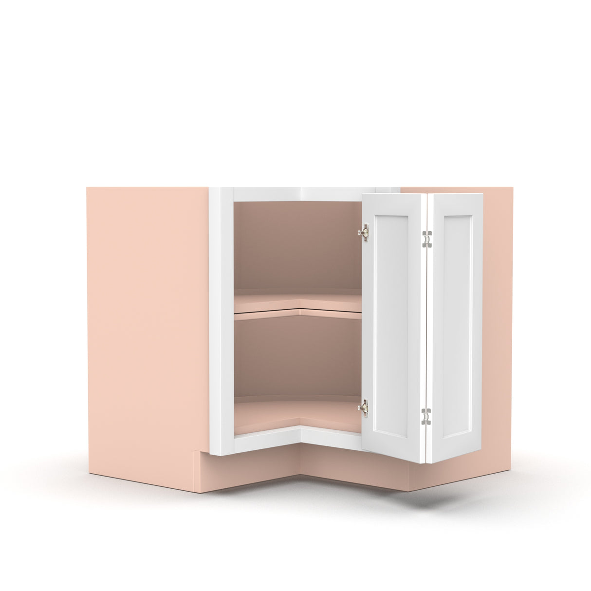 Liberty Shaker White - 33 Inch Lazy Susan Base Cabinet - 33" Width x 34.5" Height x 24" Depth