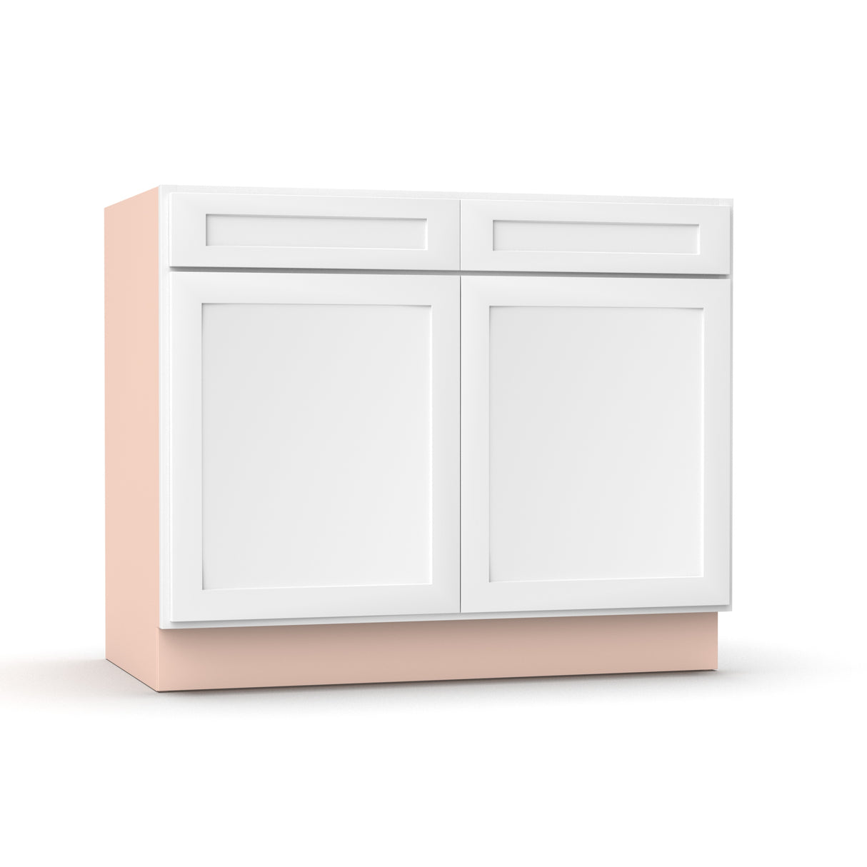 Liberty Shaker White - 42 Inch Sink Base Cabinet - 42" Width x 34.5" Height x 24" Depth