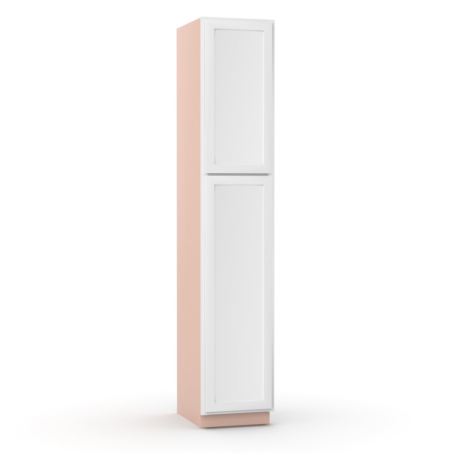 Liberty Shaker White - 18 Inch Single Door Pantry Tall Cabinet - 18" Width x 96" Height x 24" Depth