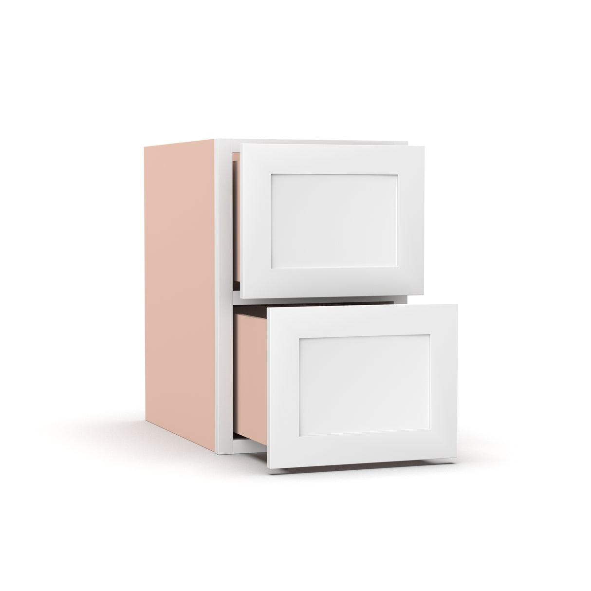 Liberty Shaker White - 15 Inch Vanity Drawer Base Cabinet - 15" Width x 22.75" Height x 21" Depth