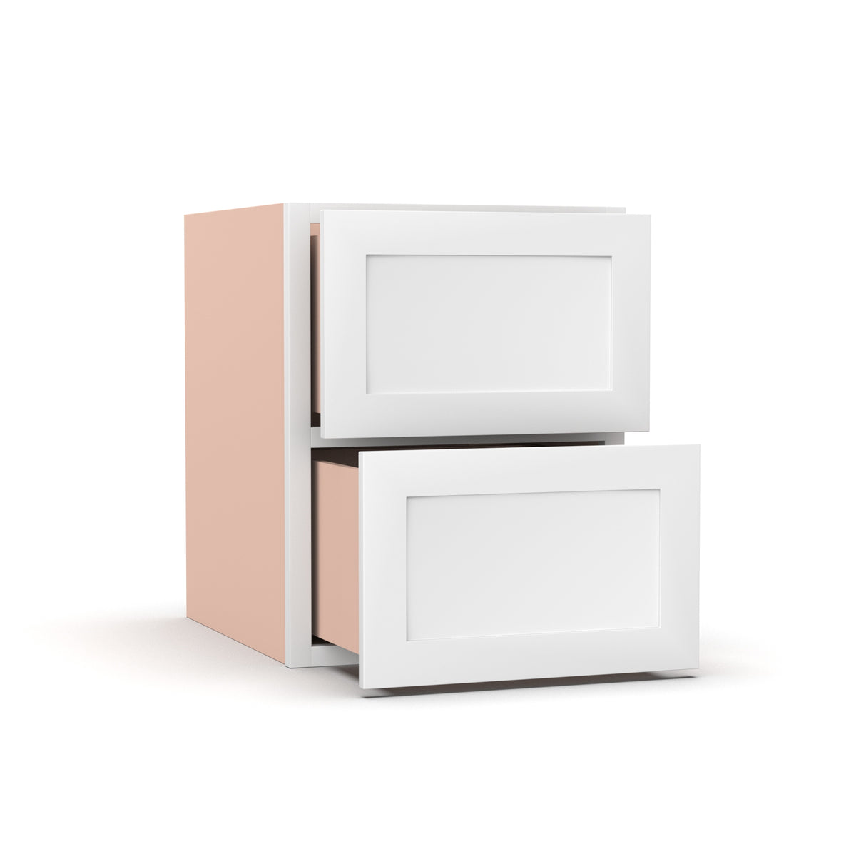 Liberty Shaker White - 18 Inch Vanity Drawer Base Cabinet - 18" Width x 22.75" Height x 21" Depth