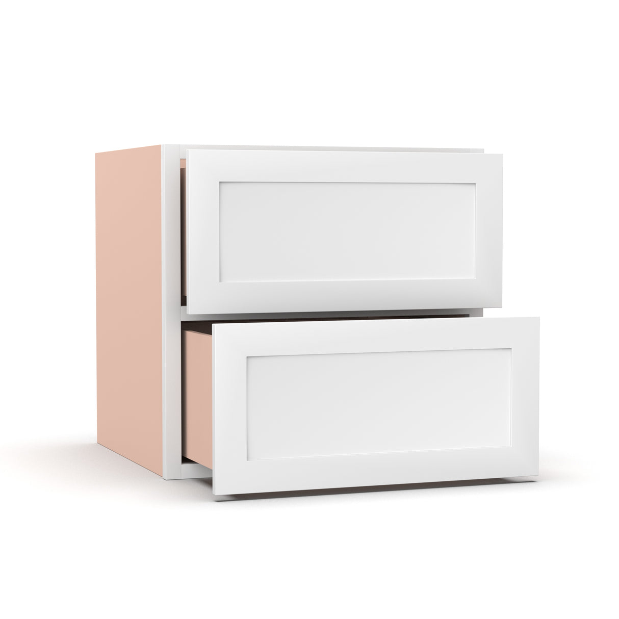Liberty Shaker White - 24 Inch Vanity Drawer Base Cabinet - 24" Width x 22.75" Height x 21" Depth
