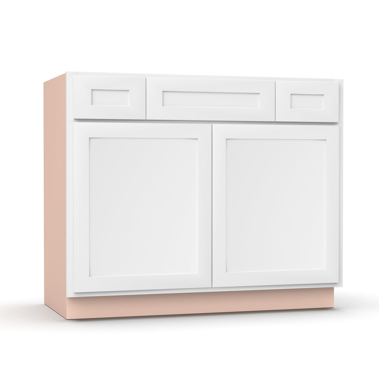 Liberty Shaker White - 42 Inch Vanity Consoles Cabinet - 42" Width x 34.5" Height x 21" Depth