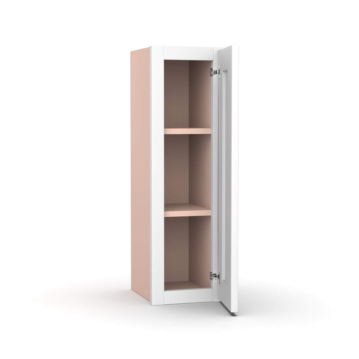 Liberty Shaker White - 9 Inch Height Single Door Wall Cabinet - 9" Width x 30" Height x 12" Depth