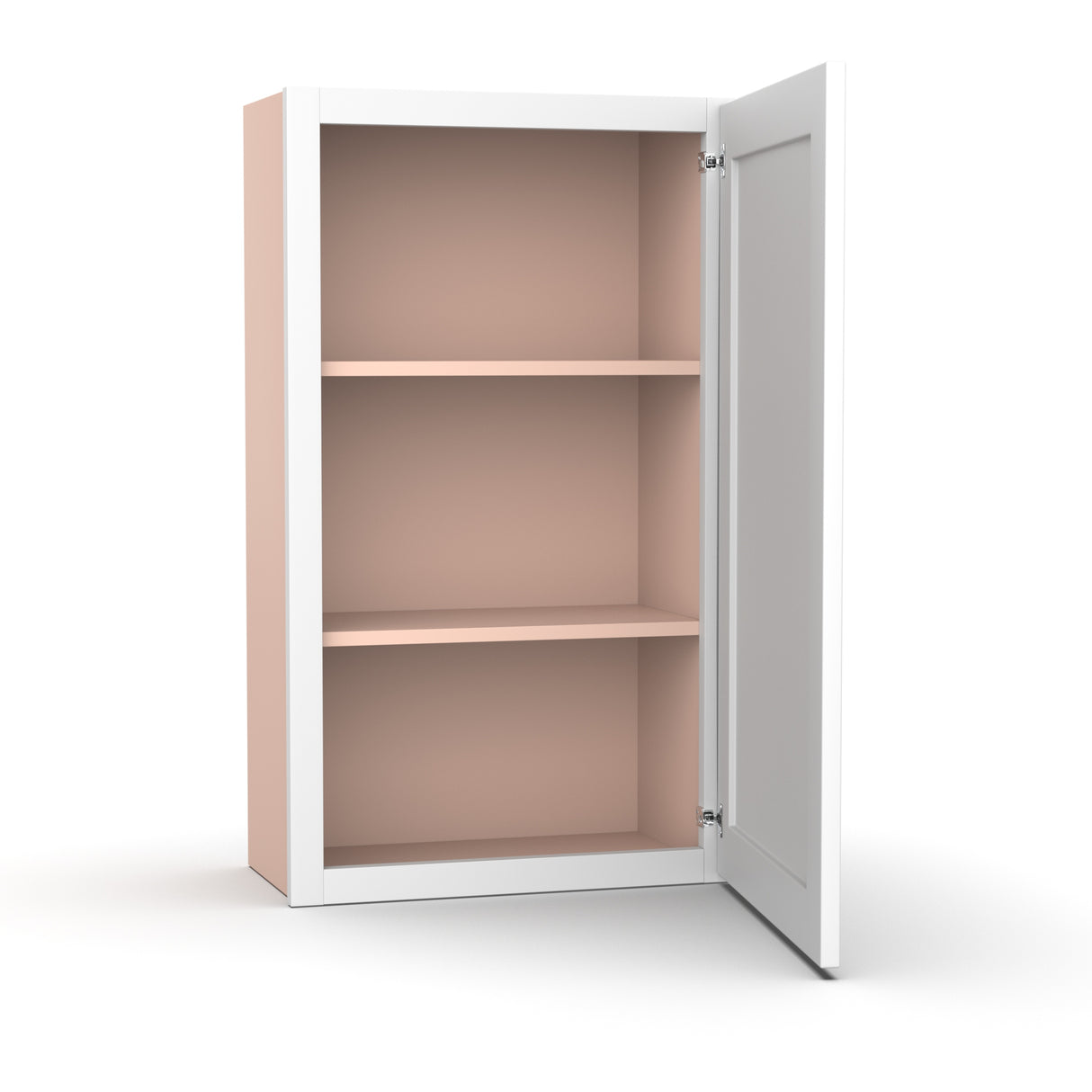 Liberty Shaker White - 21 Inch Height Single Door Wall Cabinet - 21" Width x 36" Height x 12" Depth