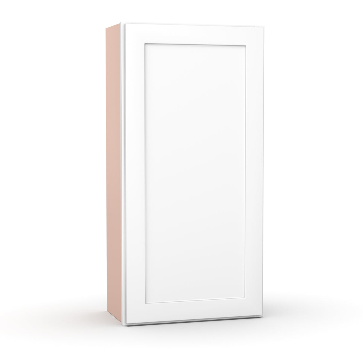 Liberty Shaker White - 21 Inch Height Single Door Wall Cabinet - 21" Width x 42" Height x 12" Depth