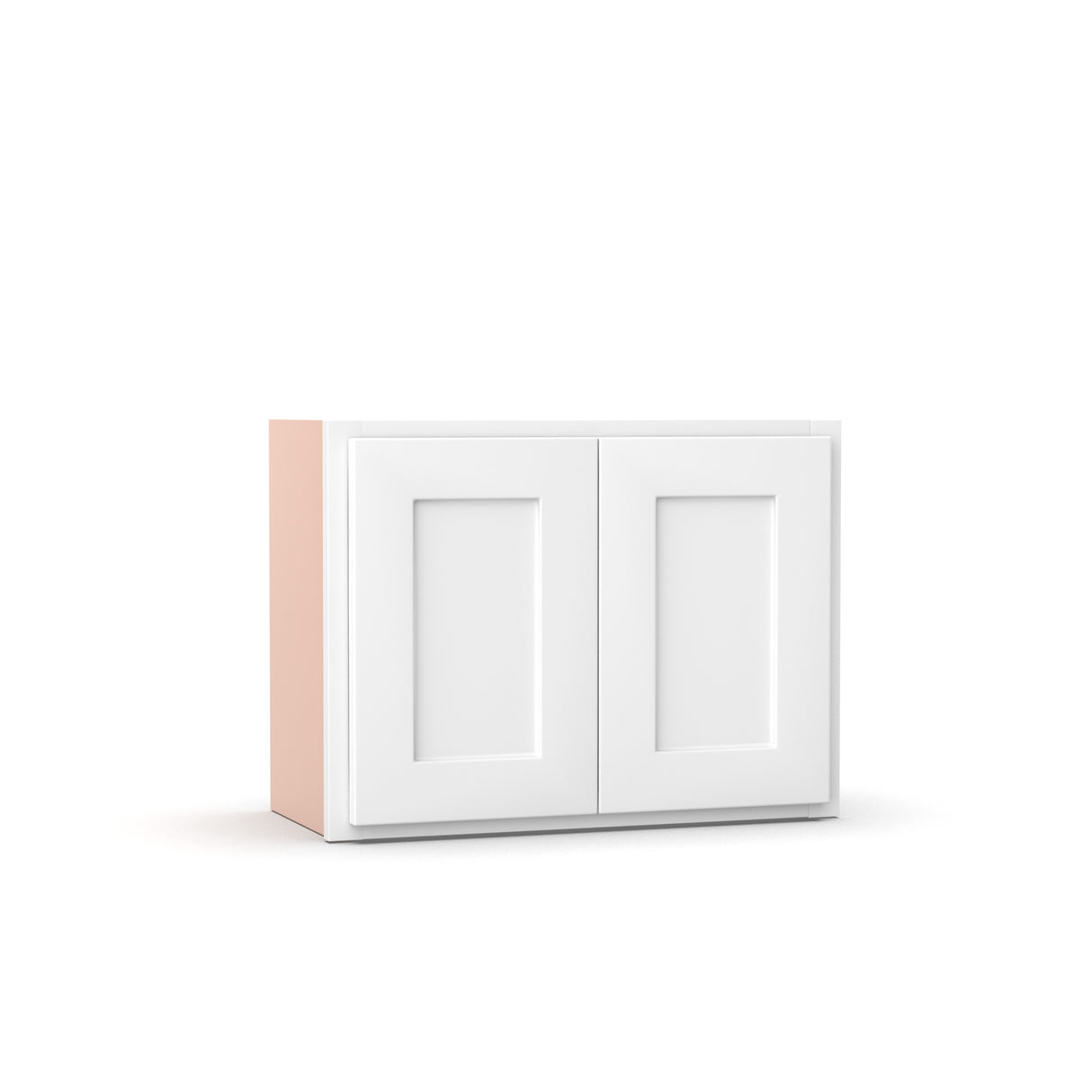 Liberty Shaker White - 24 Inch Height Double Door Wall Cabinet - 24" Width x 18" Height x 12" Depth