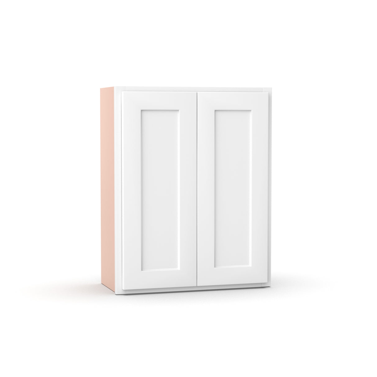 Liberty Shaker White - 24 Inch Height Double Door Wall Cabinet - 24" Width x 30" Height x 12" Depth