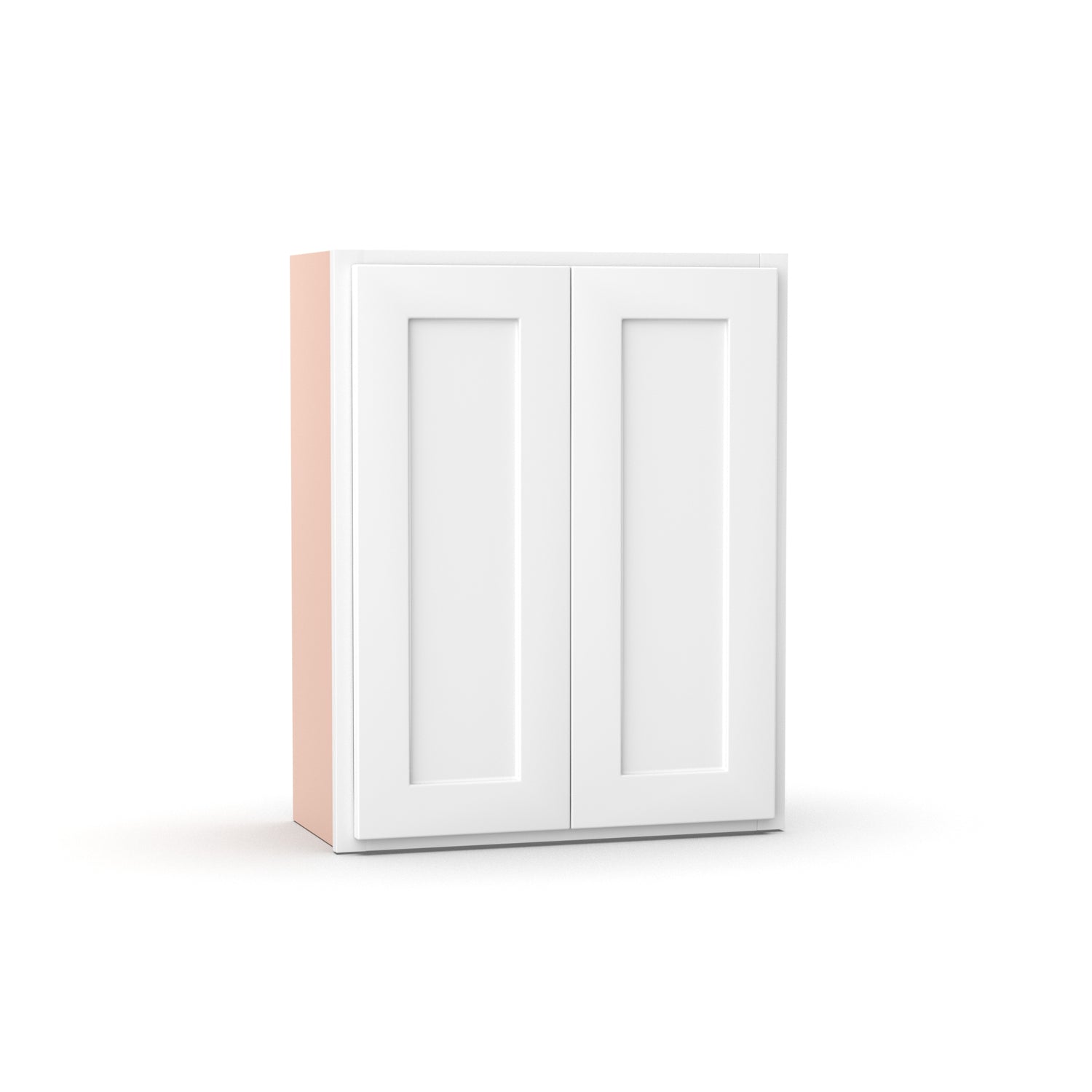 Liberty Shaker White - 24 Inch Height Double Door Wall Cabinet - 24" Width x 30" Height x 12" Depth