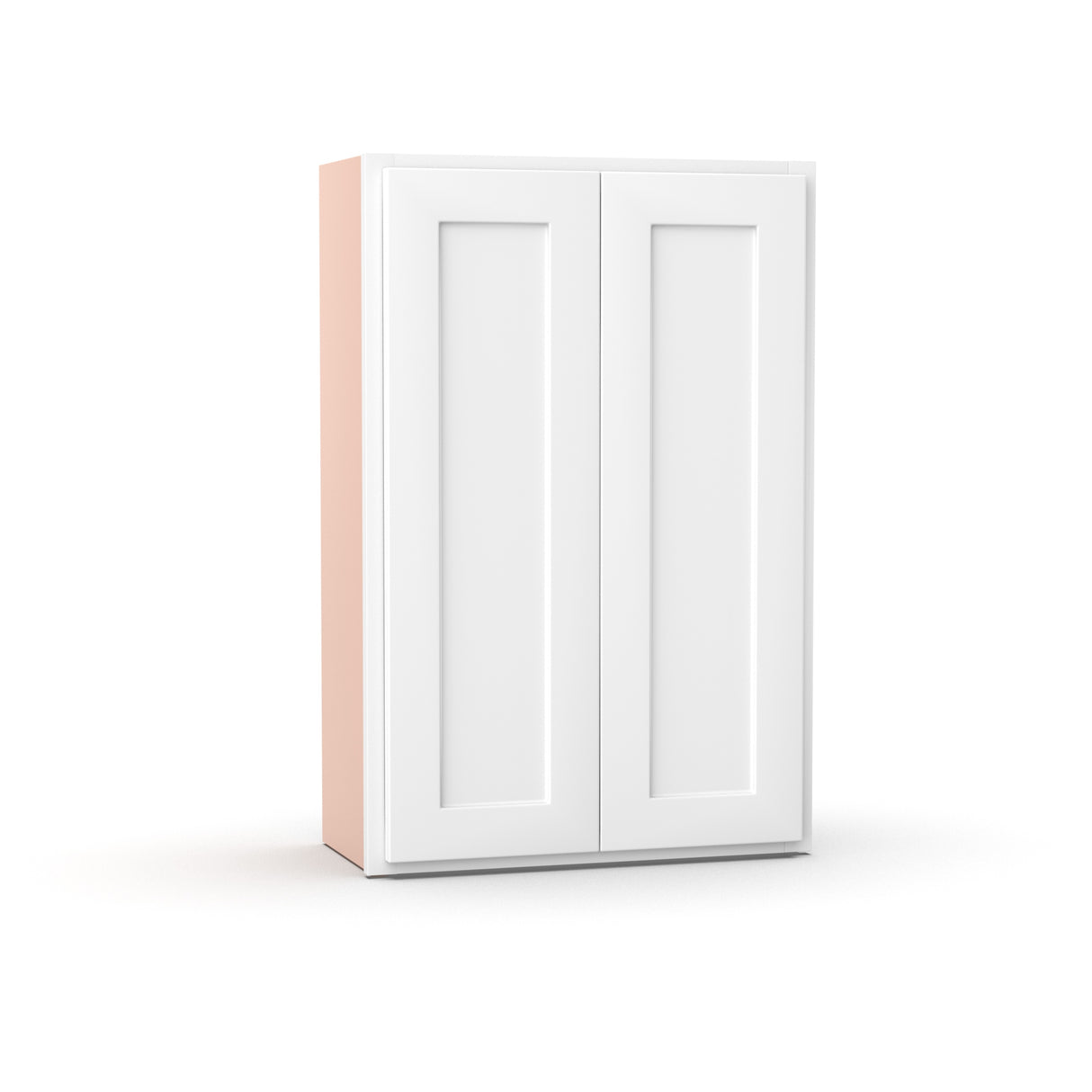 Liberty Shaker White - 24 Inch Height Double Door Wall Cabinet - 24" Width x 36" Height x 12" Depth