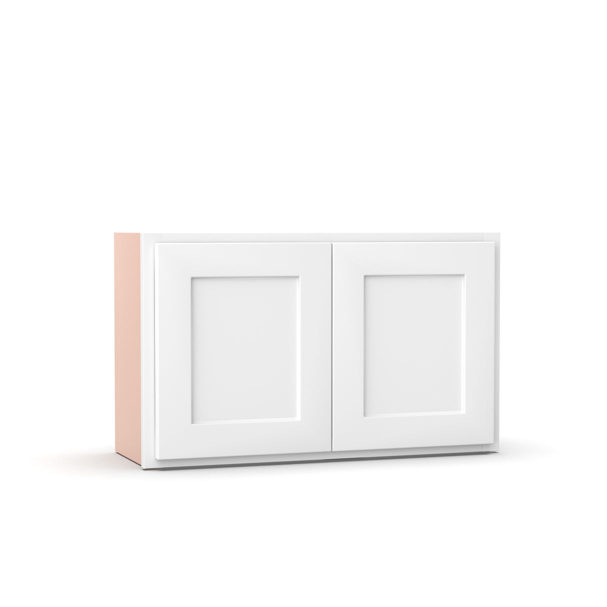 Liberty Shaker White - 30 Inch Height Double Door Wall Cabinet - 30" Width x 18" Height x 12" Depth