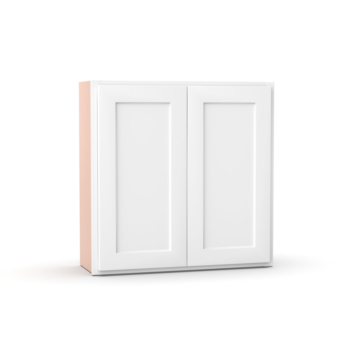 Liberty Shaker White - 30 Inch Height Double Door Wall Cabinet - 30" Width x 30" Height x 12" Depth