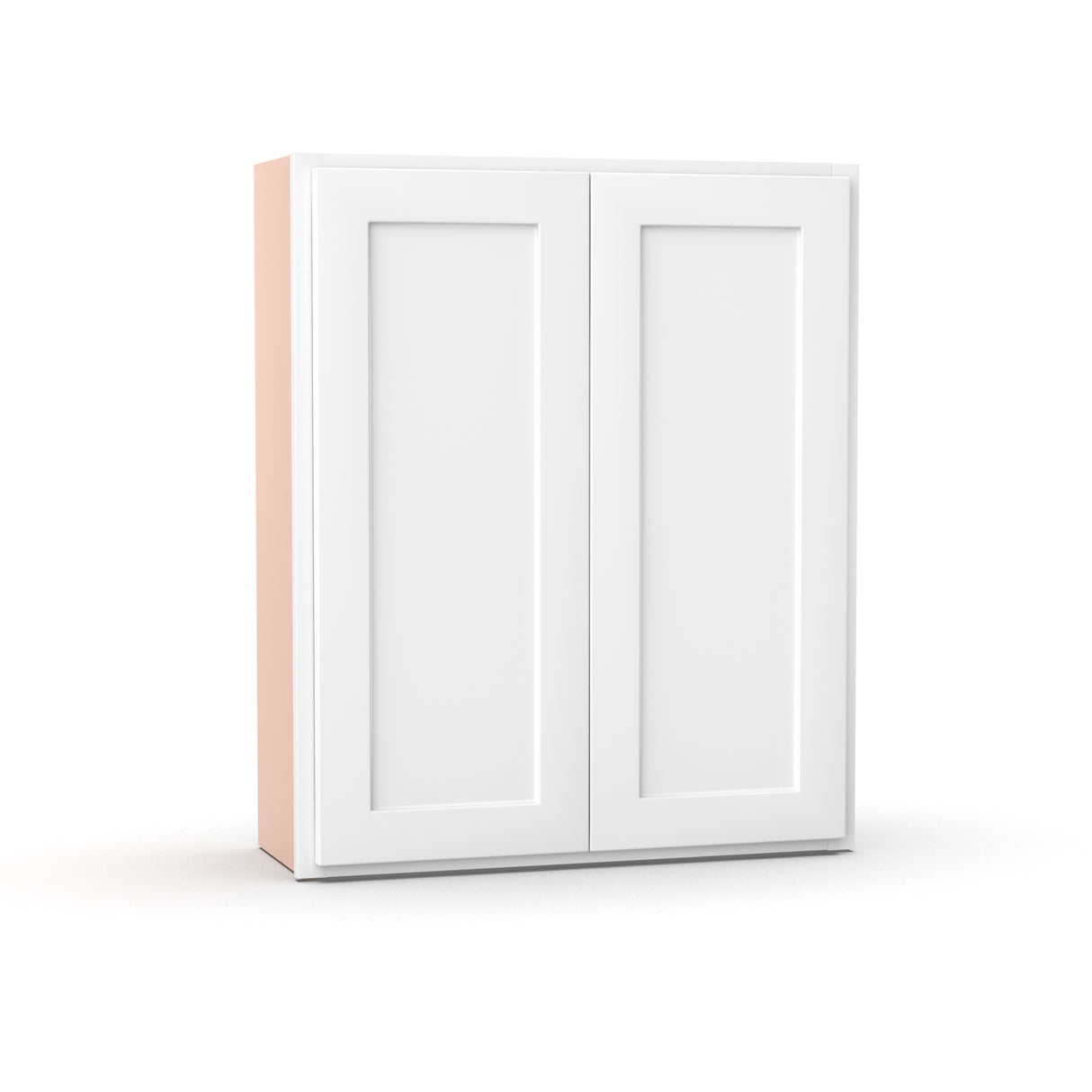 Liberty Shaker White - 30 Inch Height Double Door Wall Cabinet - 30" Width x 36" Height x 12" Depth