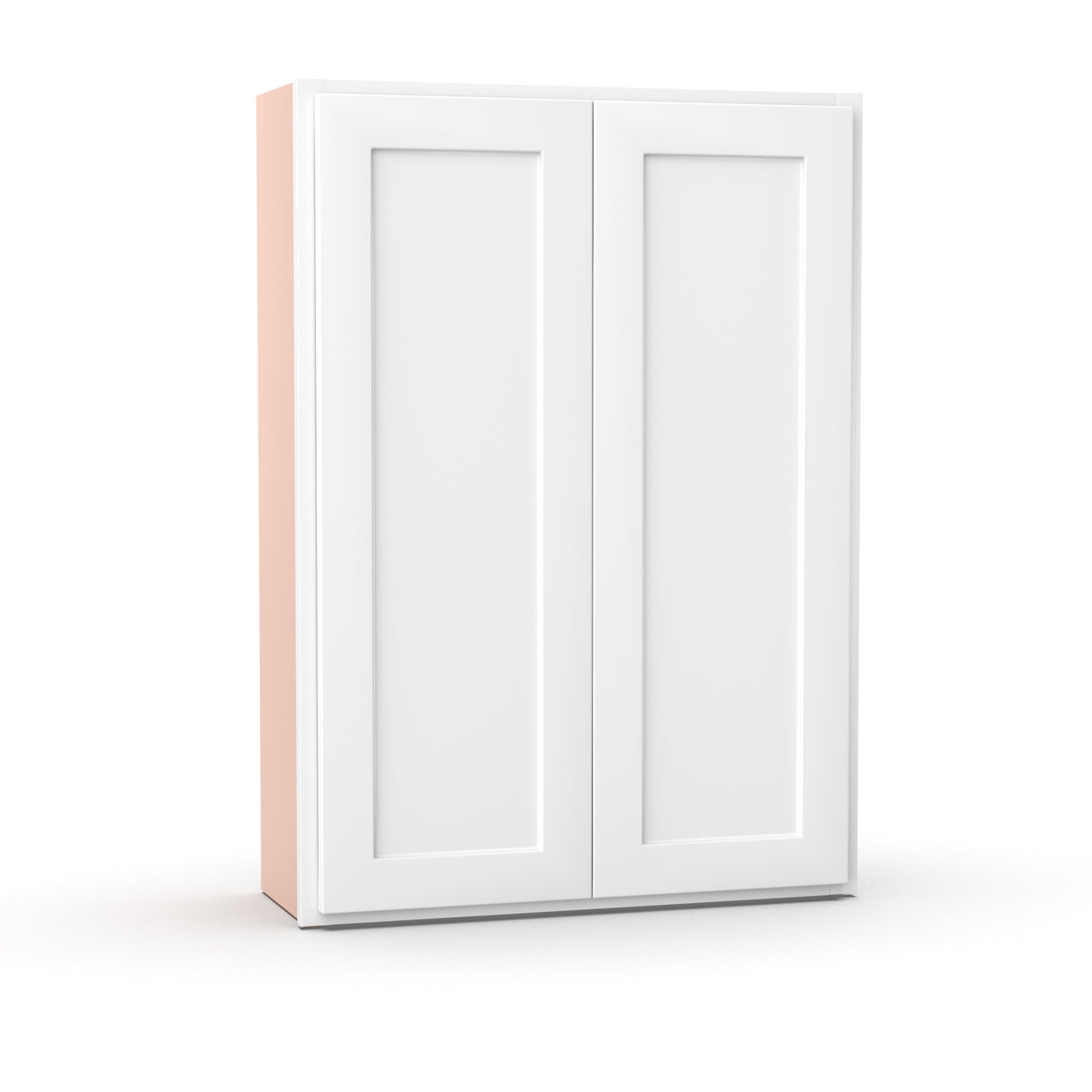 Liberty Shaker White - 30 Inch Height Double Door Wall Cabinet - 30" Width x 42" Height x 12" Depth