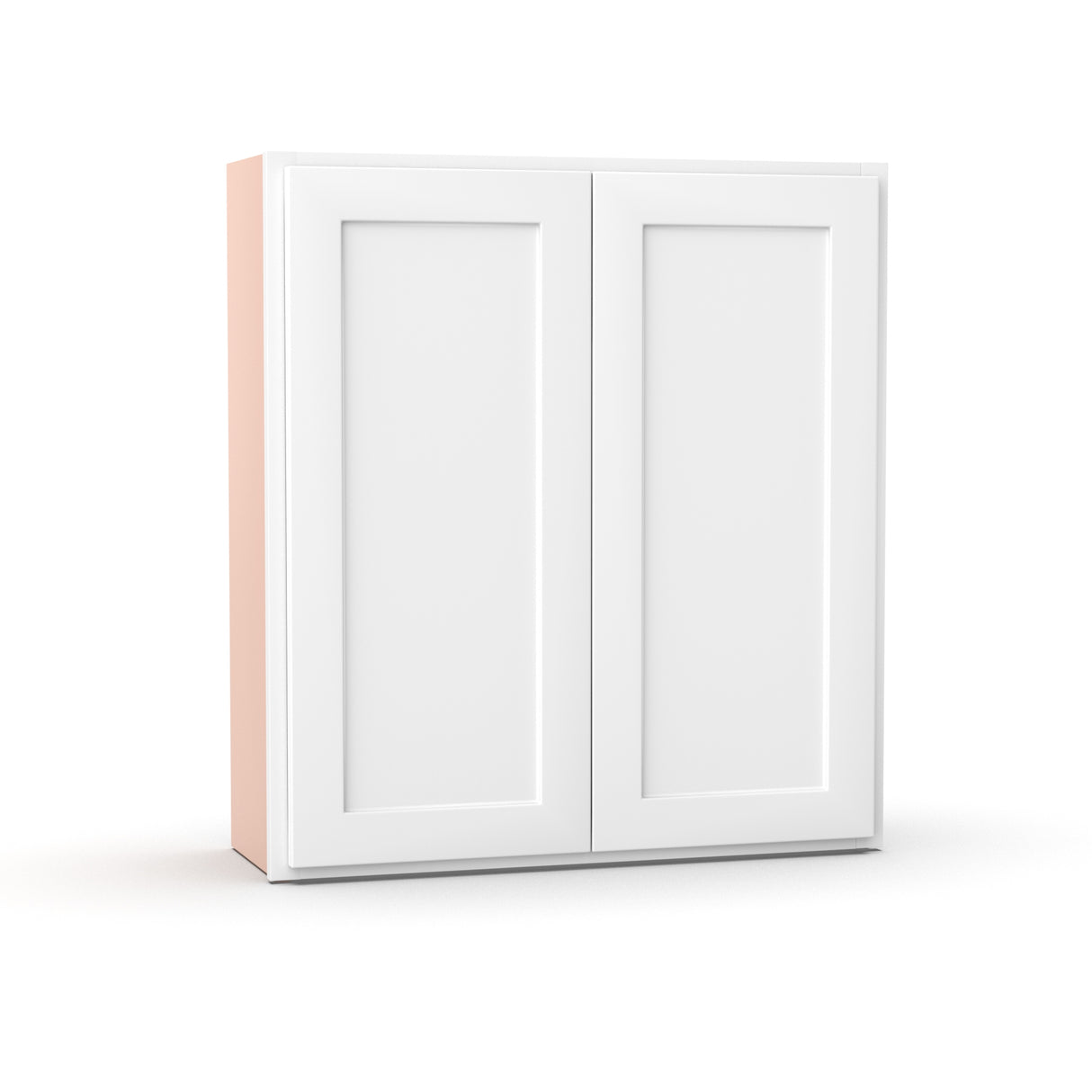 Liberty Shaker White - 33 Inch Height Double Door Wall Cabinet - 33" Width x 36" Height x 12" Depth