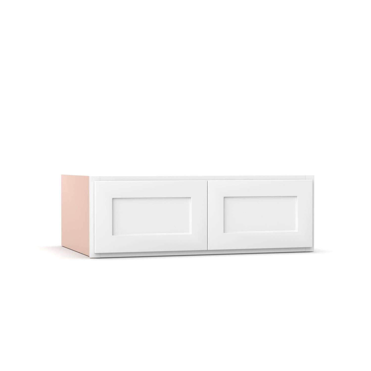 Liberty Shaker White - 36 Inch Deep Double Door Wall Cabinet - 36" Width x 12" Height x 24" Depth
