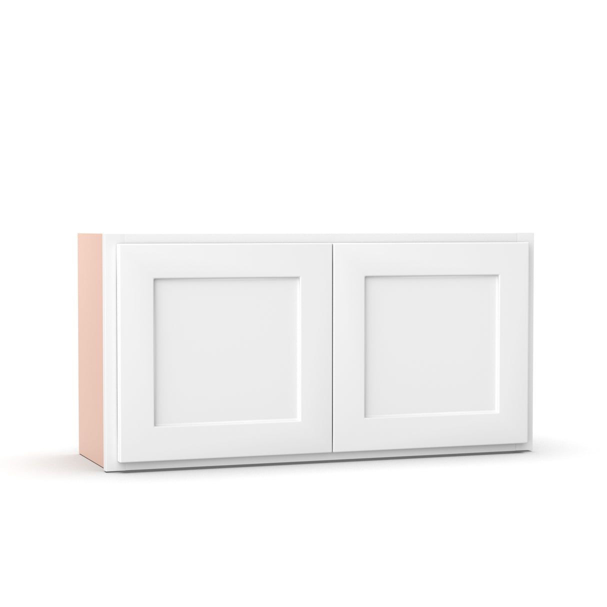 Liberty Shaker White - 36 Inch Height Double Door Wall Cabinet - 36" Width x 18" Height x 12" Depth