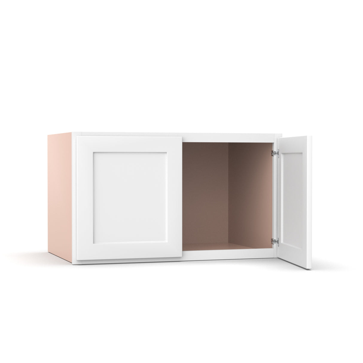 Liberty Shaker White - 36 Inch Deep Double Door Wall Cabinet - 36" Width x 21" Height x 24" Depth