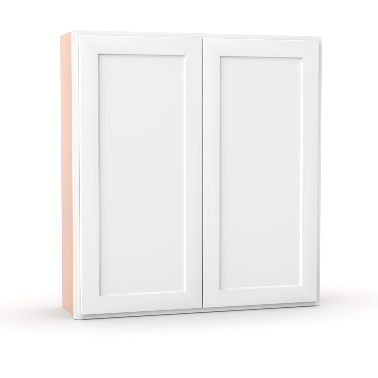 Liberty Shaker White - 39 Inch Height Double Door Wall Cabinet - 39" Width x 42" Height x 12" Depth