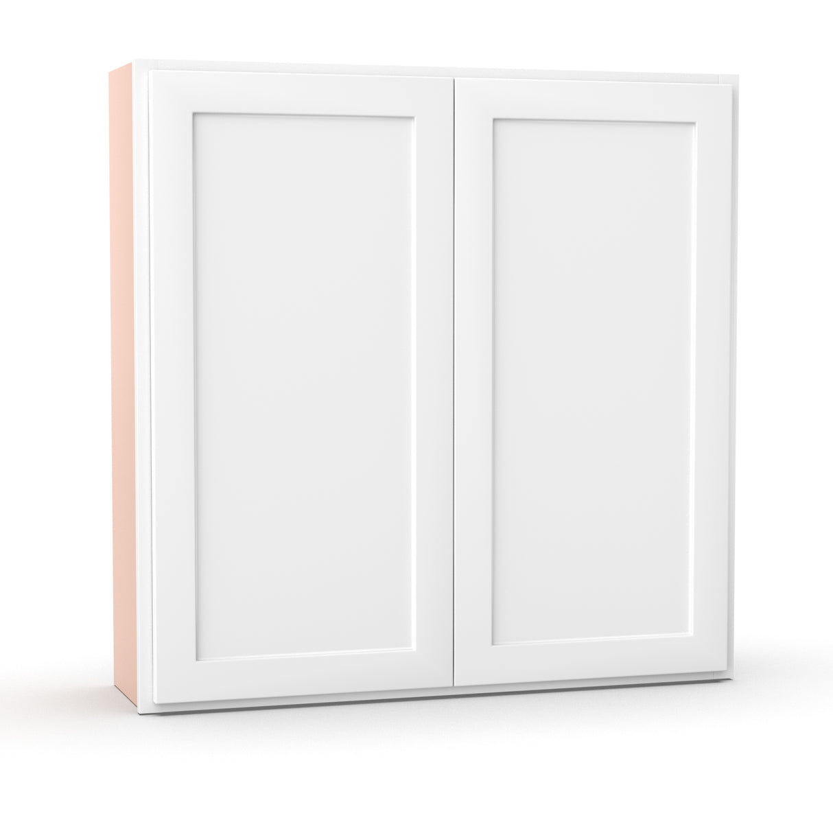 Liberty Shaker White - 42 Inch Height Double Door Wall Cabinet - 42" Width x 42" Height x 12" Depth