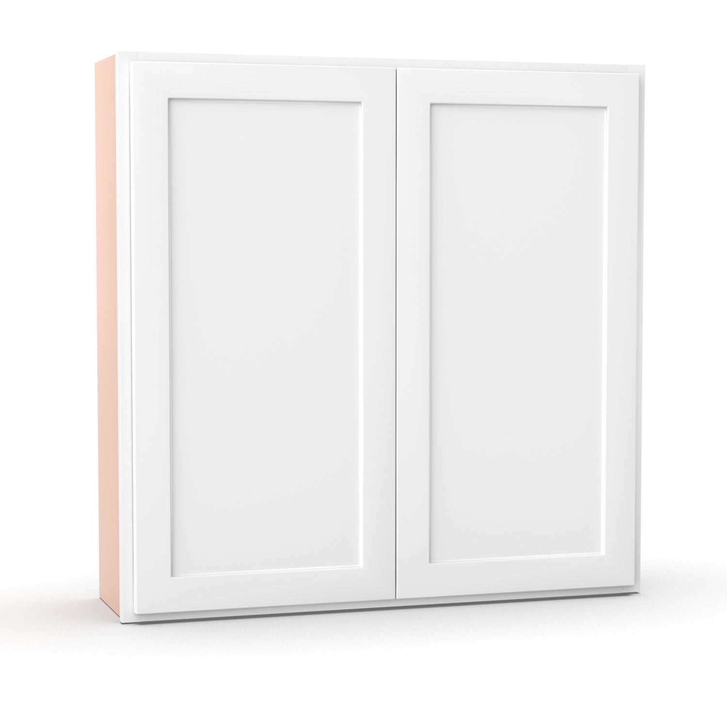 Liberty Shaker White - 42 Inch Height Double Door Wall Cabinet - 42" Width x 42" Height x 12" Depth