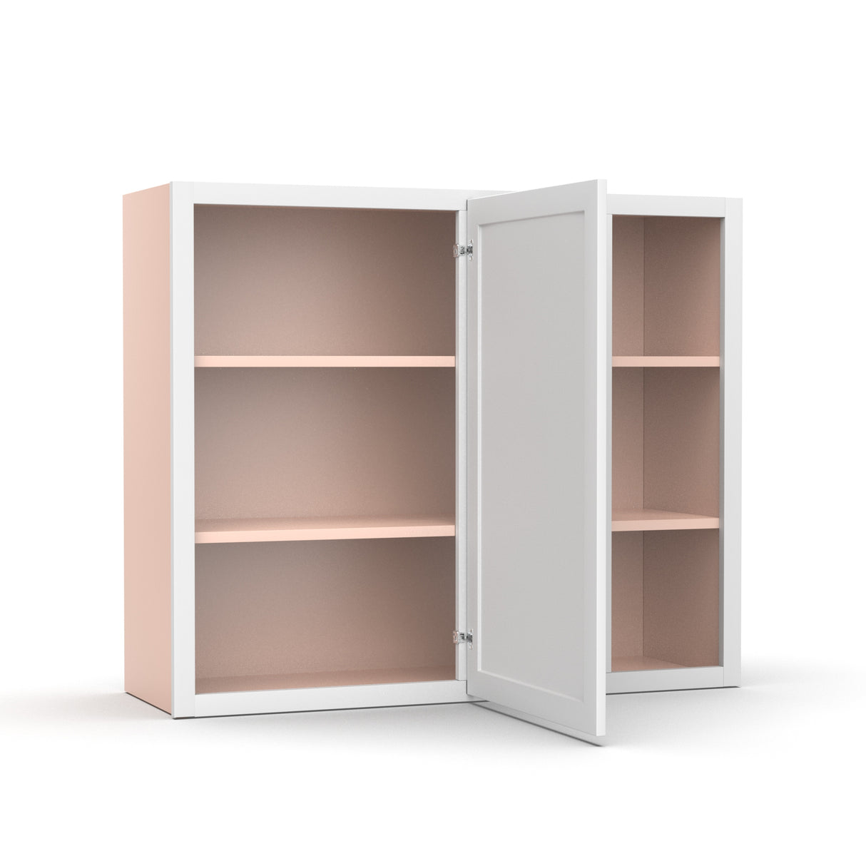 Liberty Shaker White - 36x30 Inch Wall Blind Corner Wall Cabinet - 36" Width x 30" Height x 12" Depth