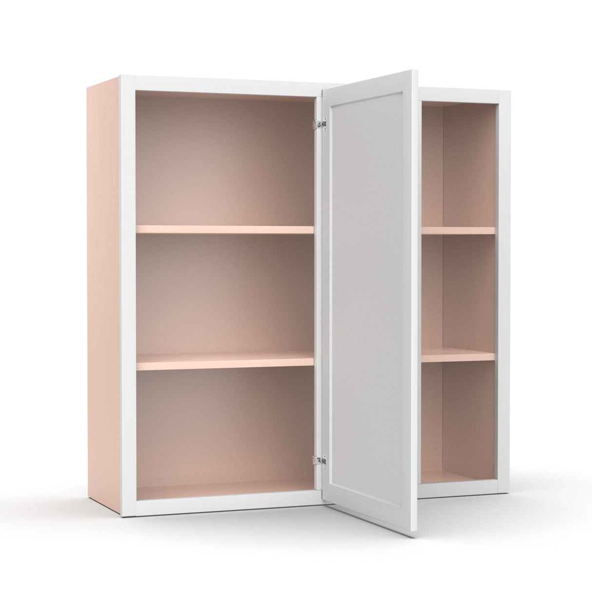 Liberty Shaker White - 36x36 Inch Wall Blind Corner Wall Cabinet - 36" Width x 36" Height x 12" Depth