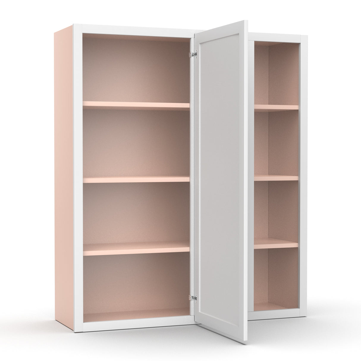 Liberty Shaker White - 36x42 Inch Wall Blind Corner Wall Cabinet - 36" Width x 42" Height x 12" Depth