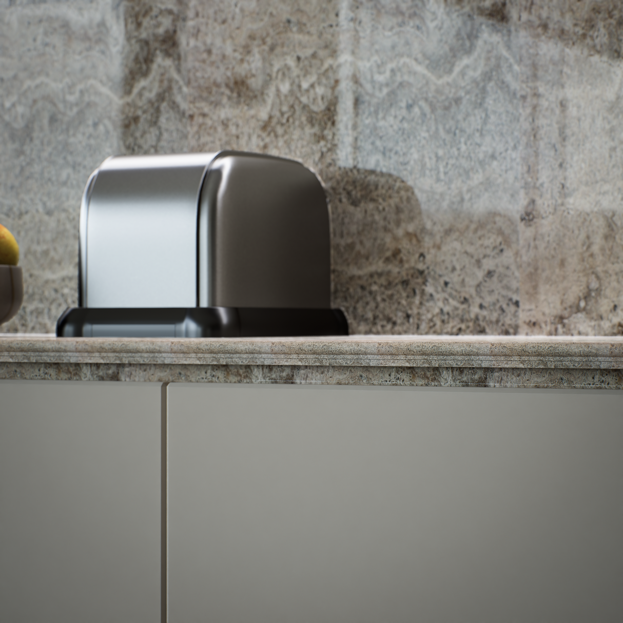 2 x 12 in Silver Ash Honed Travertine Chairrail