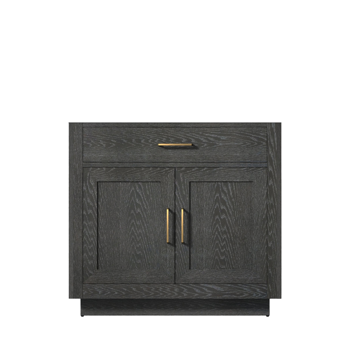 Abbey 36 in W x 22 in D Black Oak Single Bath Vanity