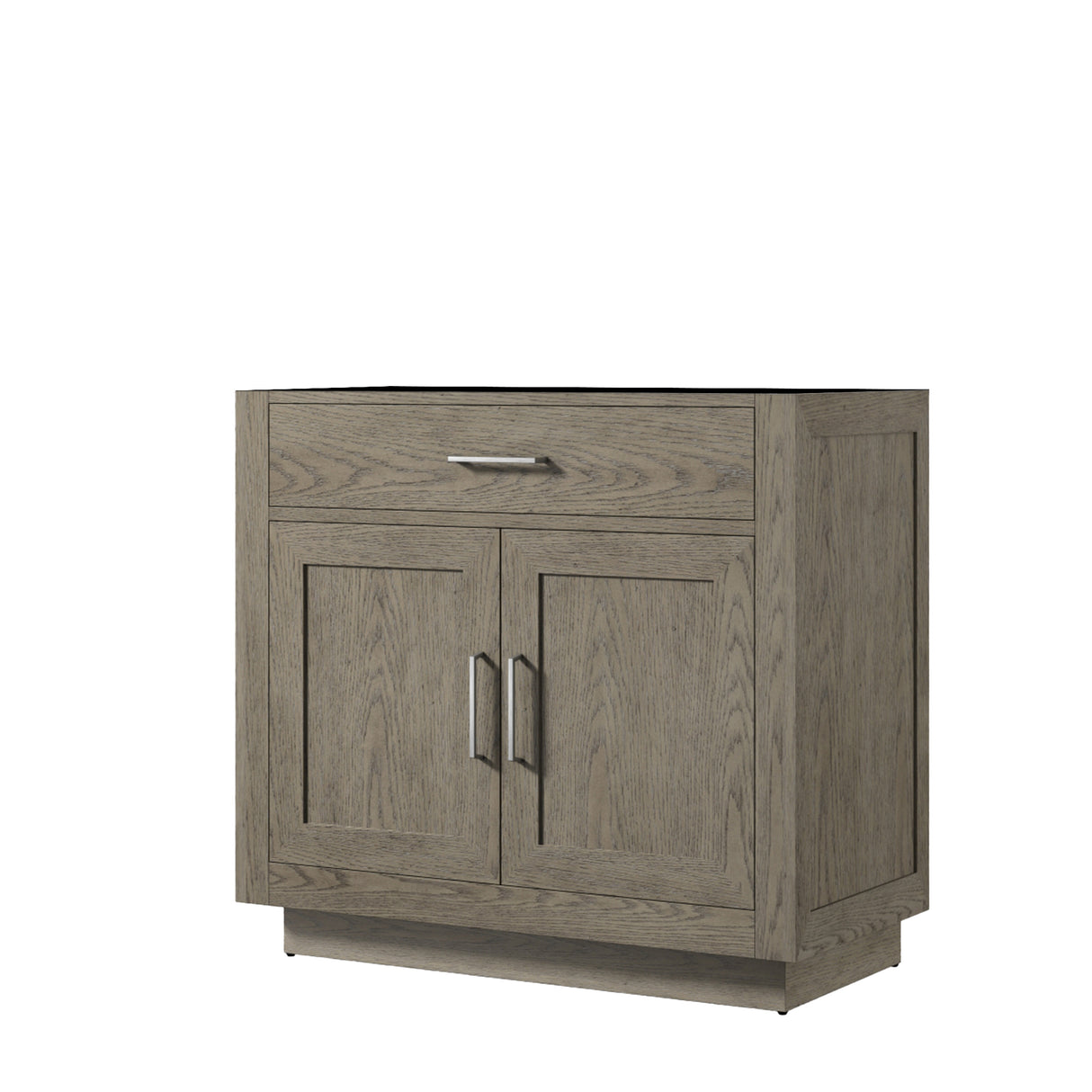 Abbey 36 in W x 22 in D Grey Oak Single Bath Vanity