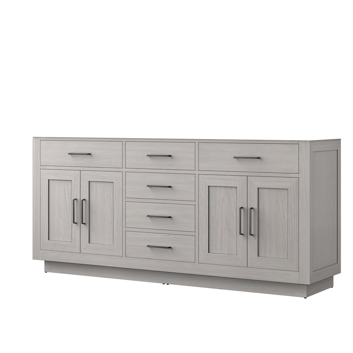 Abbey 72 in W x 22 in D White Oak Double Bath Vanity