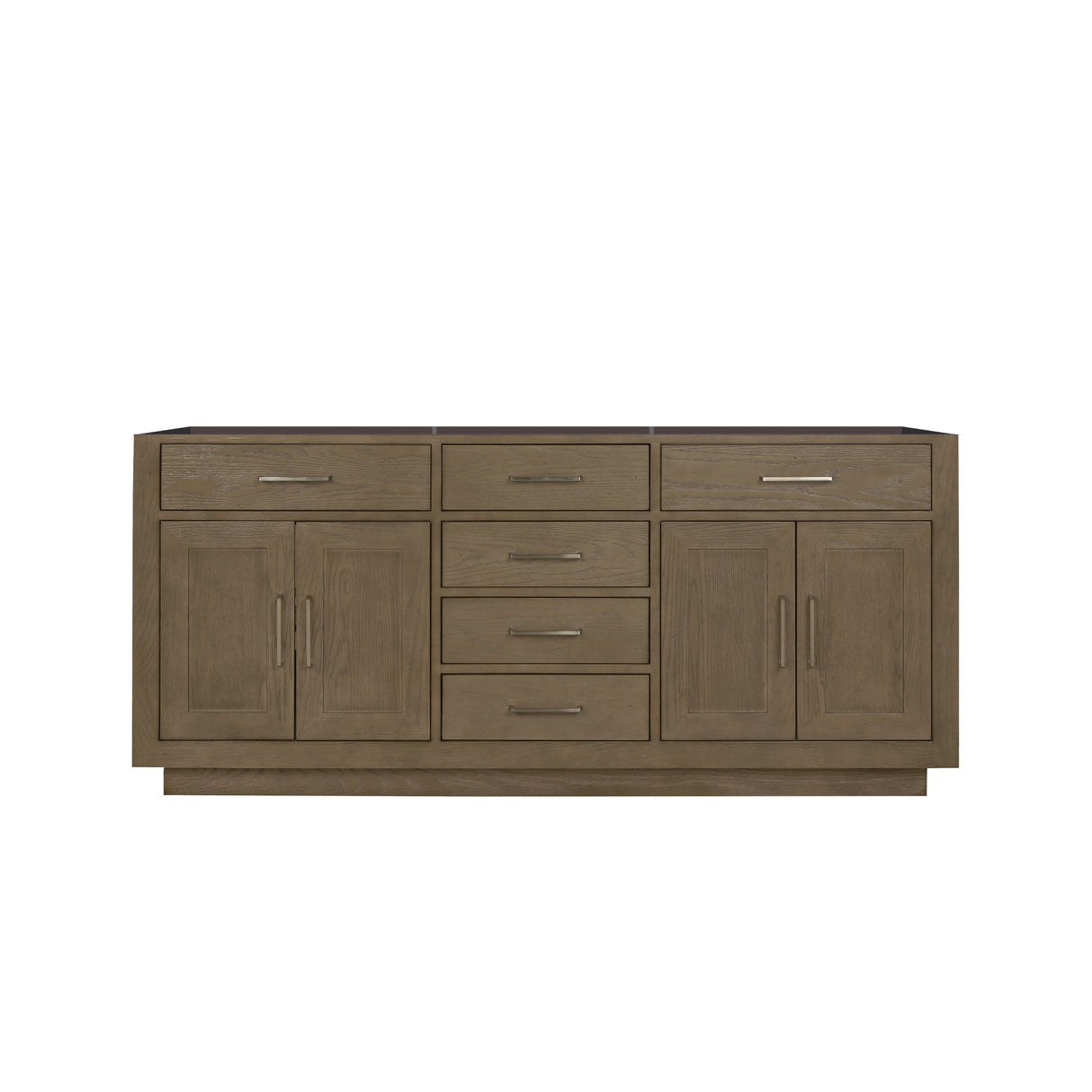 Abbey 72 in W x 22 in D Grey Oak Double Bath Vanity