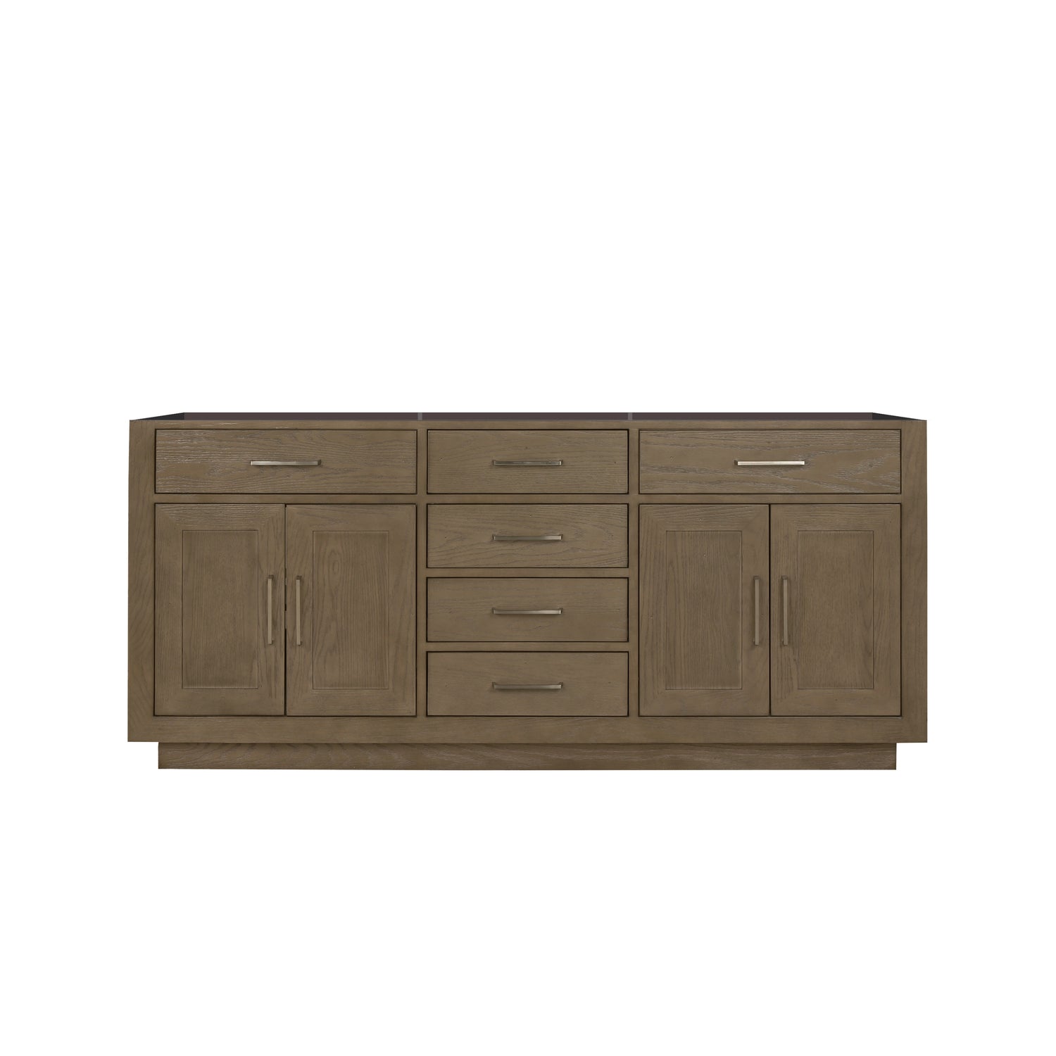 Abbey 72 in W x 22 in D Grey Oak Double Bath Vanity