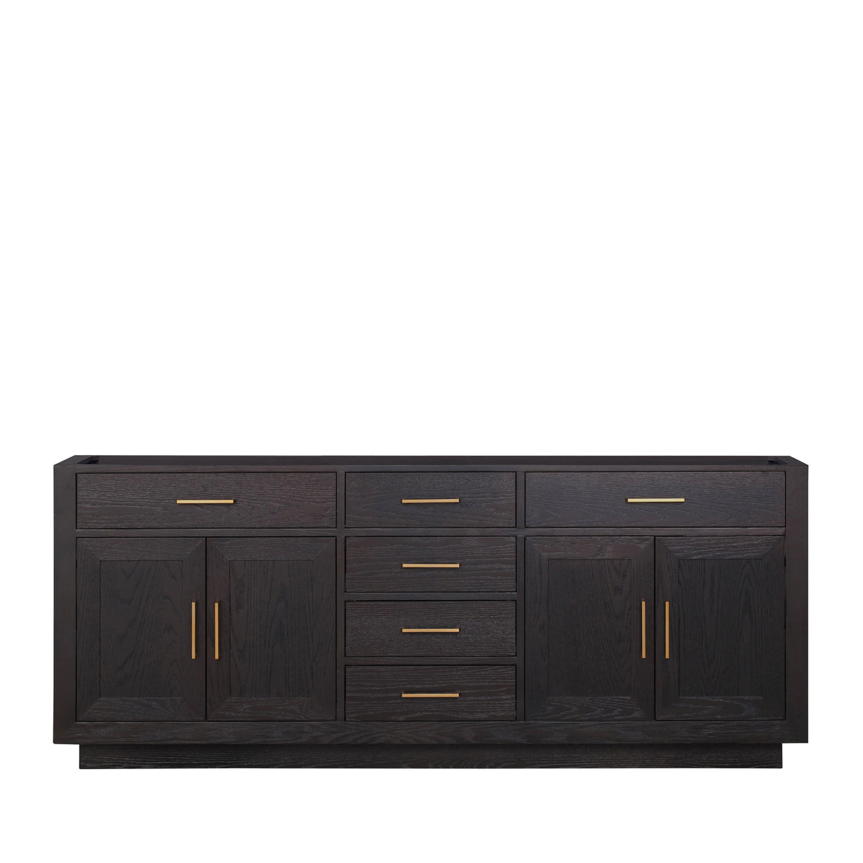 Abbey 80 in W x 22 in D Black Oak Double Bath Vanity