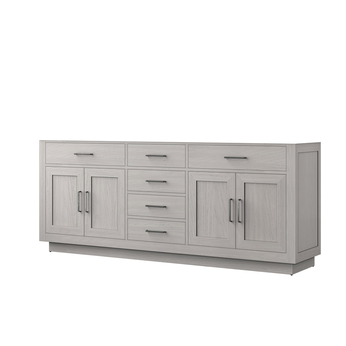 Abbey 80 in W x 22 in D White Oak Double Bath Vanity