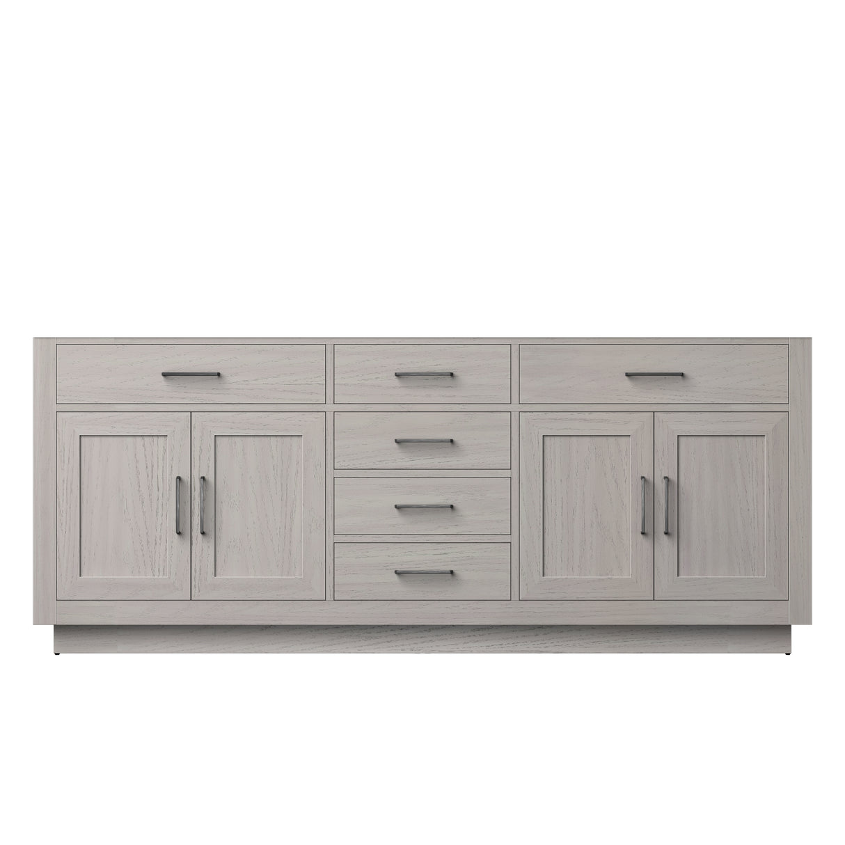 Abbey 80 in W x 22 in D White Oak Double Bath Vanity