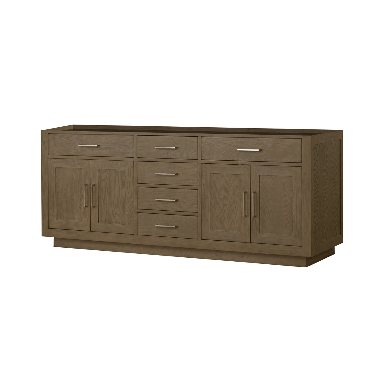 Abbey 80 in W x 22 in D Grey Oak Double Bath Vanity