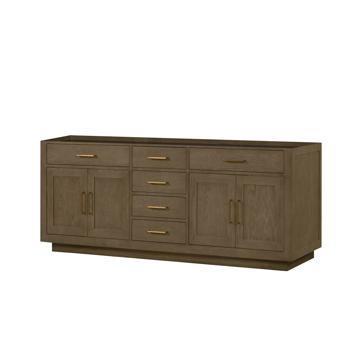 Abbey 84 in W x 22 in D Grey Oak Double Bath Vanity